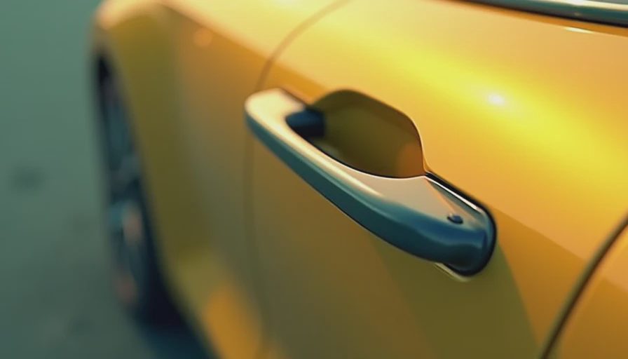 Visual context for tesla door handles