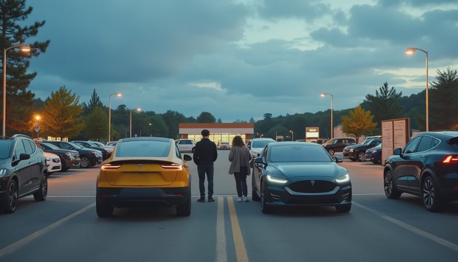 Visual context for tesla model y vs ford mustang mach e comparison